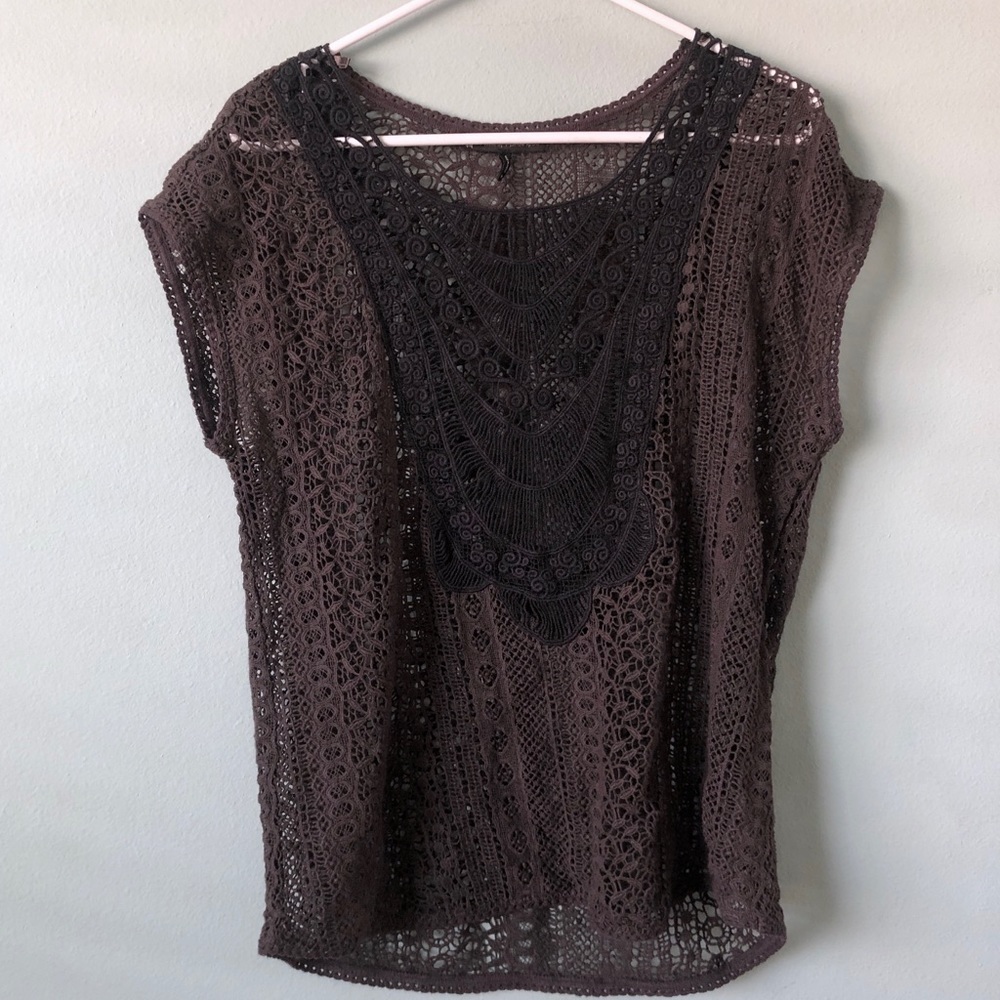Crocheted House of Harlow Top M